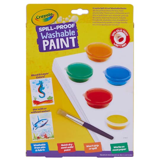 Crayola® Spill-Proof Washable Paint Kits, 2ct.
